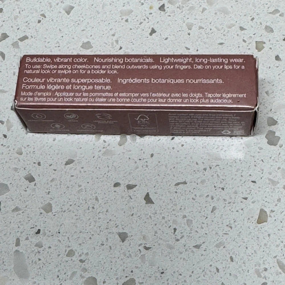 Mineral Fusion 2-in-1‎ Lip & Cheek Stain Rosé Hydrating Matte 0.10oz 3mL NIB
